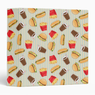 Fast Food Pattern 2 Binder
