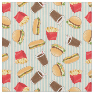 Fast Food Pattern 2 Fabric