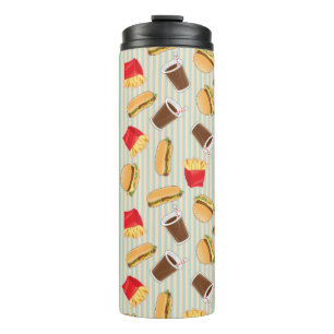 Fast Food Pattern 2 Thermal Tumbler