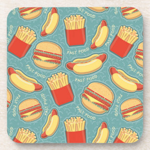 Fast Food Pattern 3 Coaster