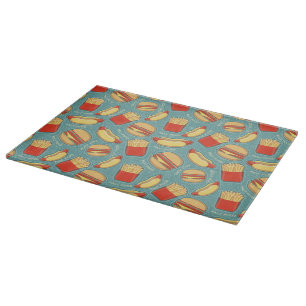 Fast Food Pattern 3 Cutting Board
