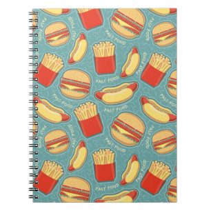 Fast Food Pattern 3 Notebook