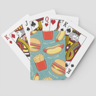 Fast Food Pattern 3 Playing Cards
