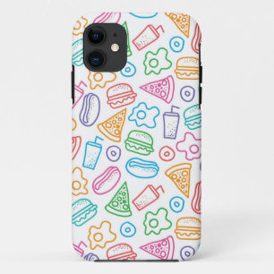 Fast food pattern iPhone 11 case