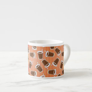 Fast food pattern espresso cup