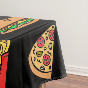 Fast Food Pattern Tablecloth
