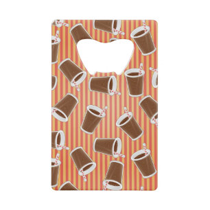 Fast food pattern wallet bottle opener