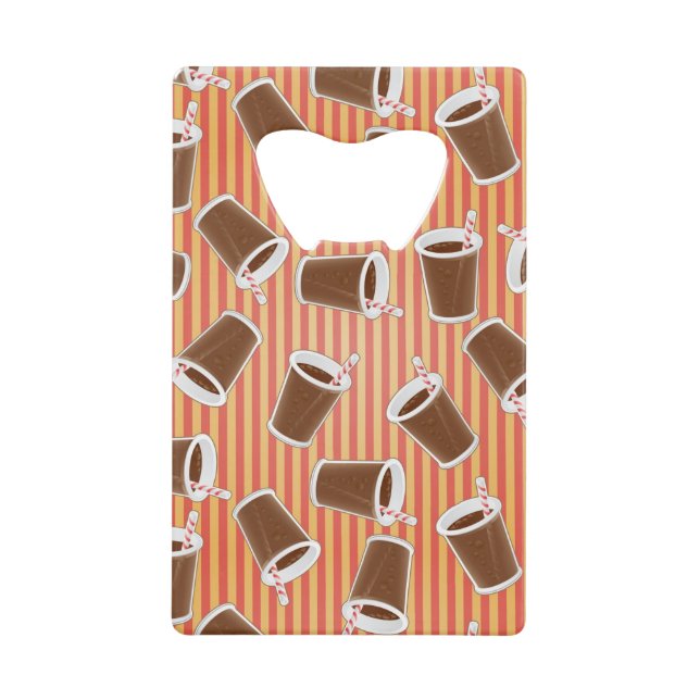 Fast food pattern wallet bottle opener (Front)