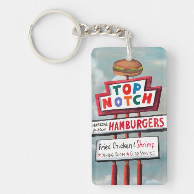 Fast Food Sign Keychain (Front)