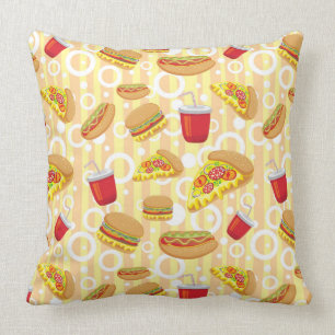 Fast Food Throw Pillow