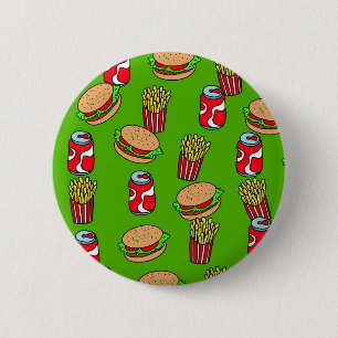 Fast Food Wallpaper 2 Inch Round Button