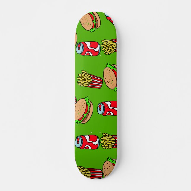 Fast Food Wallpaper Skateboard (Front)