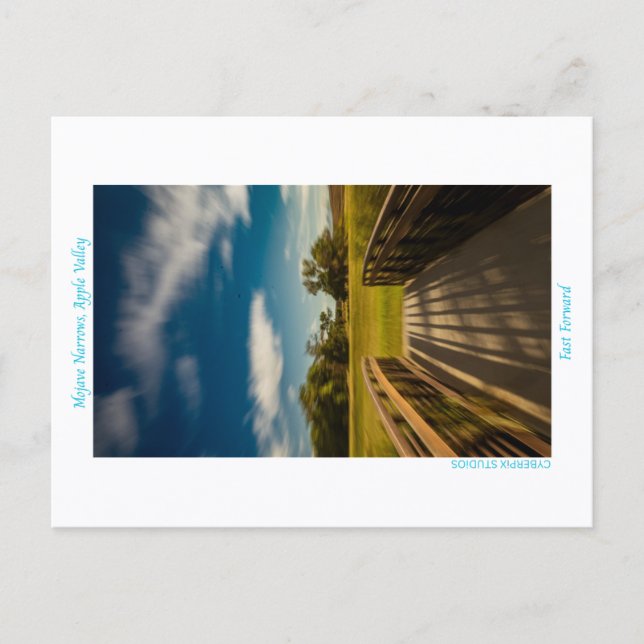 “Fast Forward”, Apple Valley Postcard (Front)