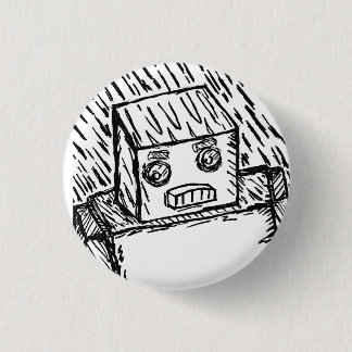 Fast KARL Pensive Robot 1 Inch Round Button