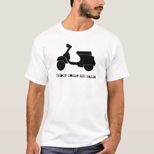 fast like a rocket scooter - any colour style T-Shirt (Front)