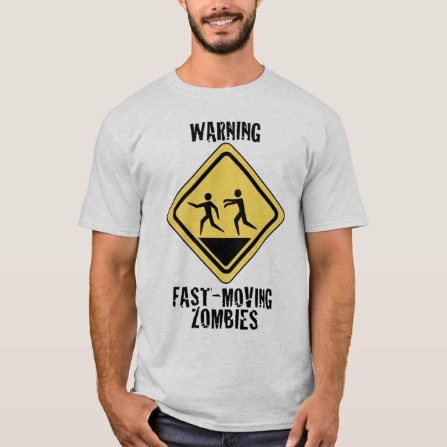 Fast Moving Zombies Light Shirt (Front)