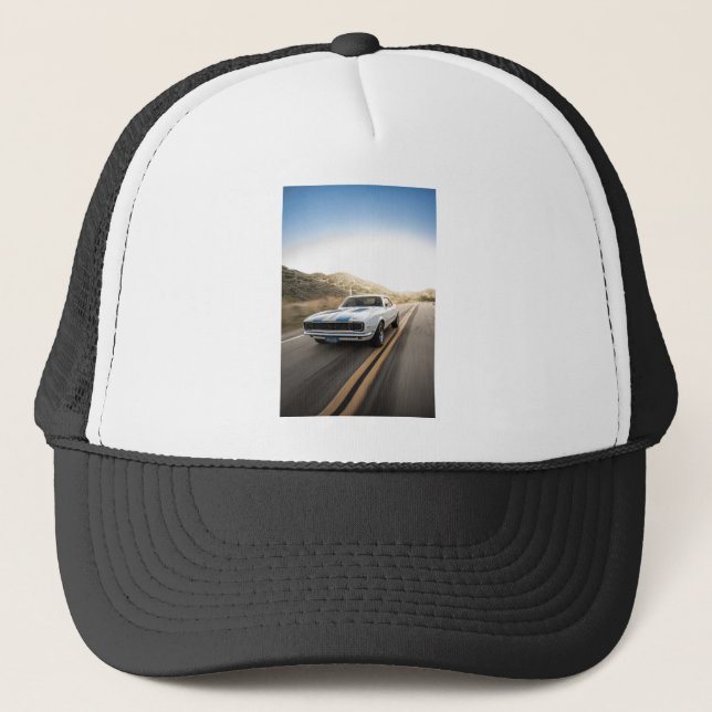 Fast muscle car trucker hat (Front)