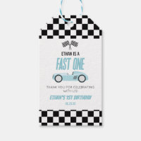 Fast One Blue Race Car 1st Birthday Party