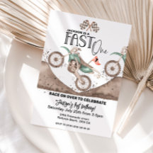 Fast ONE Green Dirt Bike 1st birthday 