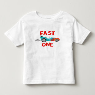 FAST ONE race car boy turning 1 Toddler T-shirt