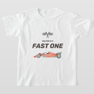 Fast One Race Car First Birthday T-Shirt