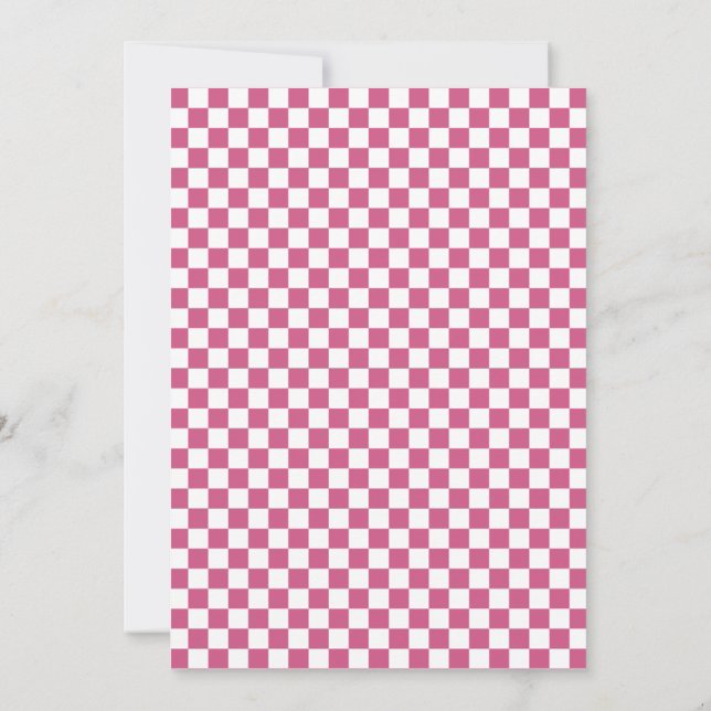 FAST ONE Race Car Girl 1st Birthday Party Invitation (Back)