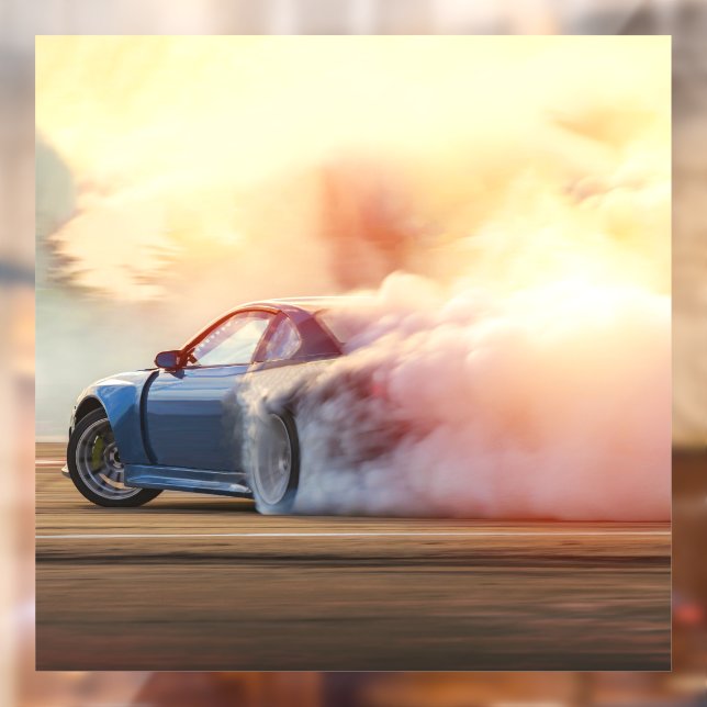 Fast Sport Car Drifting – Adult & Kids Racing Grap Window Cling (Sheet 2)
