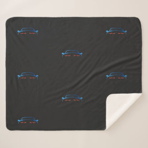 Fast Sports Car Vehicle  Sherpa Blanket
