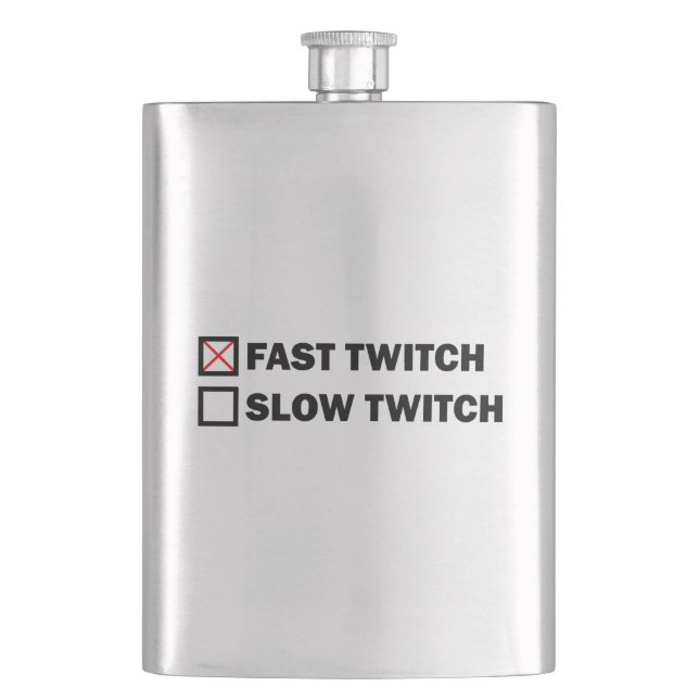 Fast Twitch Hip Flask (Front)
