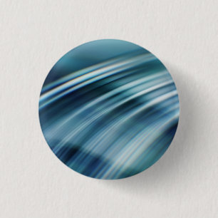 Fast Waves Texture: Stormy Blue Motion Trails 1 Inch Round Button