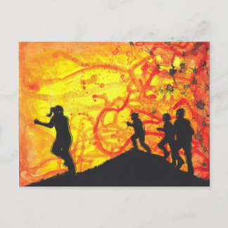 Fast Zombies Dark Art Horreur peinture art carte p