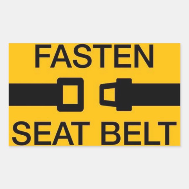 Fasten seat belt sticker (Front)