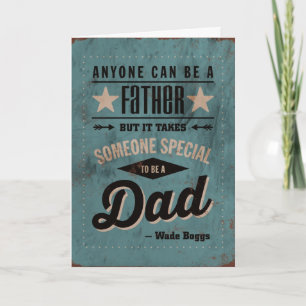 Faster's Day Card - Anyone Can Be A Father But...