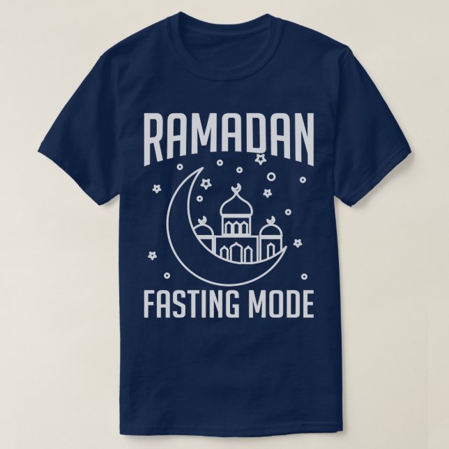 Fasting Muslim Mosque Islam Islamic Ramadan T-Shirt (Design Front)