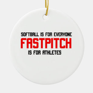 FastPitch Ceramic Ornament