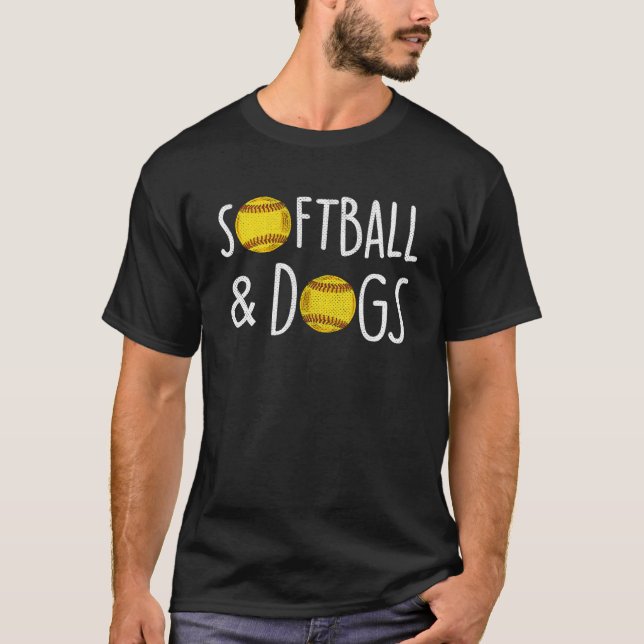 Fastpitch Dog   Softball T-Shirt (Front)