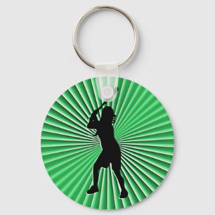 Fastpitch Softball Batter Keychain