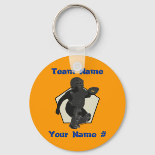 Fastpitch Softball Catcher Keychain