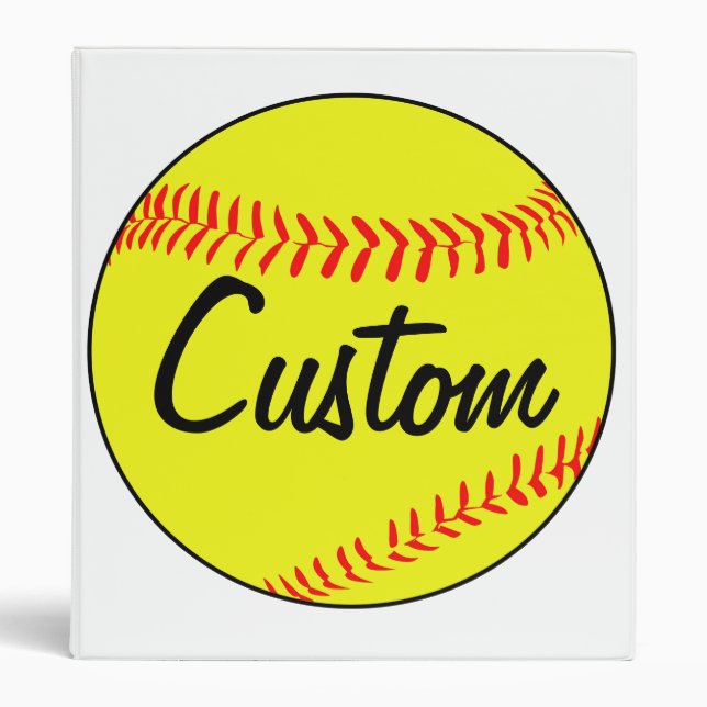 Fastpitch Softball Classeur personnalisé (Devant)