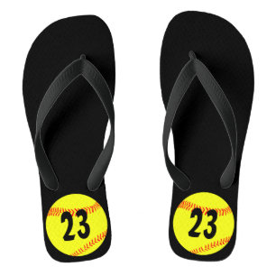 Fastpitch Softball Custom Flip Flops