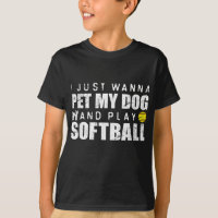 Fastpitch Softball Funny Dog