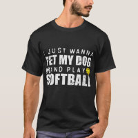 Fastpitch Softball Funny Dog