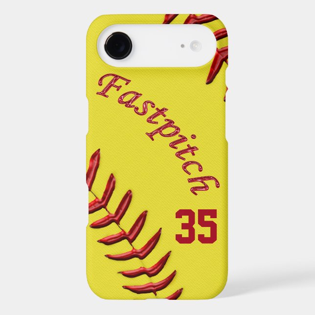 Fastpitch Softball iPhone Plus Case, Jersey Number Case-Mate iPhone Case (Back)