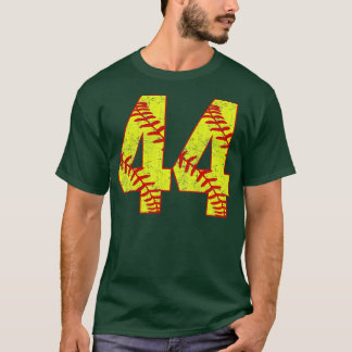 Fastpitch Softball Number 44 44 Softball Jersey U T-Shirt