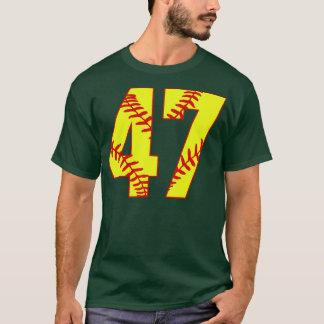 Fastpitch Softball Number 47 47 Softball Jersey U T-Shirt