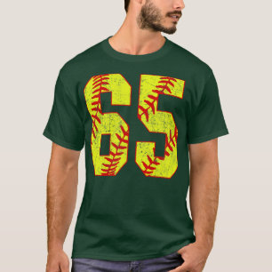 Fastpitch Softball Number 65 65 Softball Jersey U T-Shirt