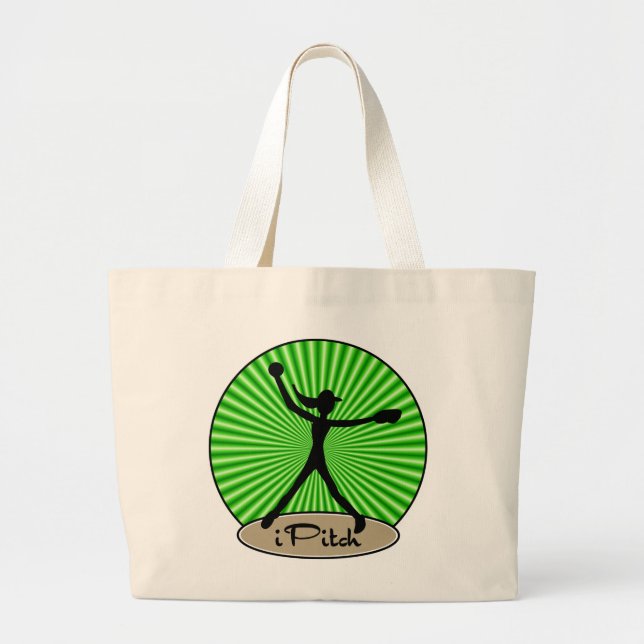 Fastpitch Softball Pitcher Tote Bag (Front)