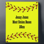 Fastpitch Softball Plaque<br><div class="desc">Customize this fastpitch softball placque to recognize or award a player or team for outstanding performance.</div>