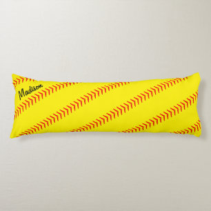 Fastpitch Softball Player Custom Name/Text Sports Body Pillow
