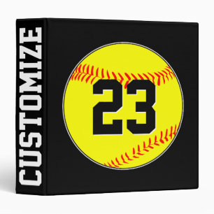 Fastpitch Softball Player Number & Team Name Coach Binder